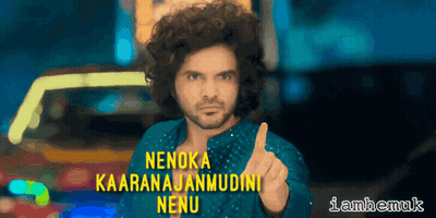 Man With Curly Hair Thumbs Up Nenoka Kaaranajanmudini Neno GIF