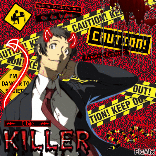 Man With Devil Horns Saying Killer GIF