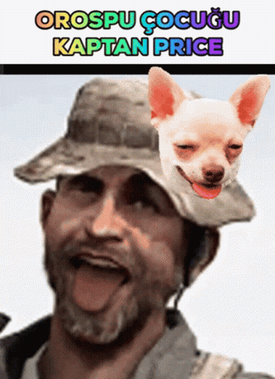 Man With Dog on Head Saying orospu cocugu kaptan price