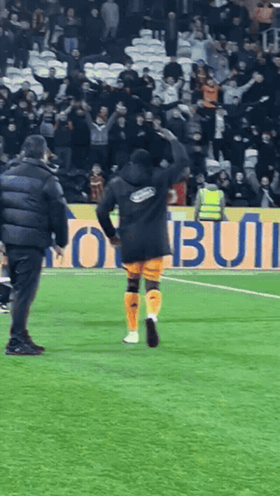Man With Doge On Head Says Boos GIF
