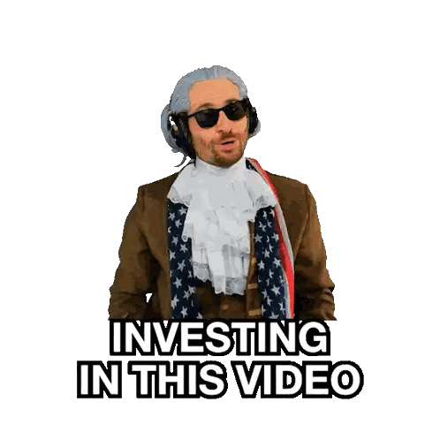 Man With Dollar Bill Investing GIF
