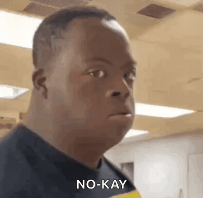 Man With Down Syndrome Funny Face No-Kay GIF
