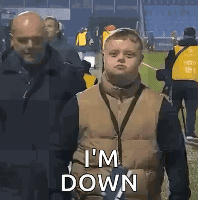 Man With Down Syndrome Saying Im Down GIF