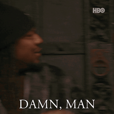 Man With Dreadlocks And Beanie Says Damn Man GIF