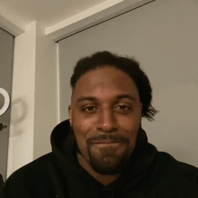 Man With Dreadlocks And Beard In Black Hoodie GIF
