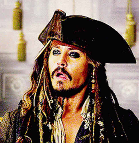 Man With Dreadlocks And Beard In Pirate Hat GIF