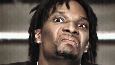 Man With Dreadlocks And Beard Making Funny Face GIF