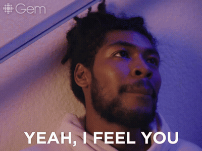 Man With Dreadlocks And Beard Saying Yeah I Feel You GIF