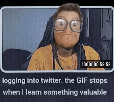 Man With Dreadlocks And Glasses Making Funny Face On Video Call GIF