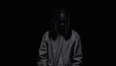 Man With Dreadlocks And Lightning GIF