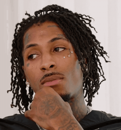 Man With Dreadlocks Forehead Tattoo I Love You GIF