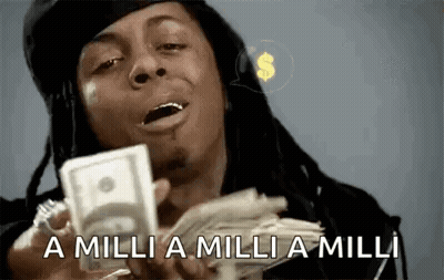 Man With Dreadlocks Holding Money GIF