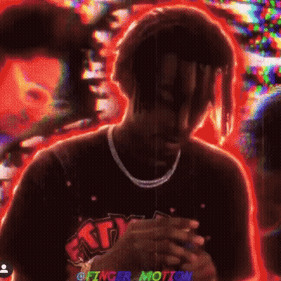 Man With Dreadlocks In Black Shirt FAT GIF