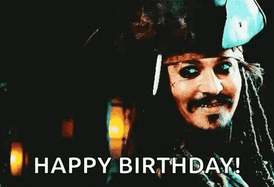 Man With Dreadlocks In Pirate Hat Waving GIF