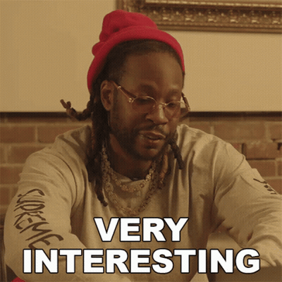 Man With Dreadlocks In Red Beanie Says Very Interesting GIF