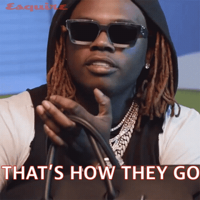 Man With Dreadlocks In Sunglasses And Black Hoodie Saying That's How They Go GIF