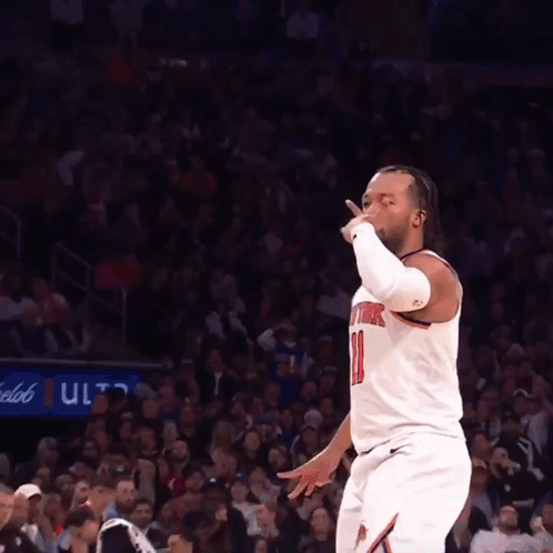Man With Dreadlocks Pointing Finger At Crowd GIF