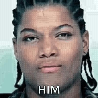 Man With Dreadlocks Saying Him GIF