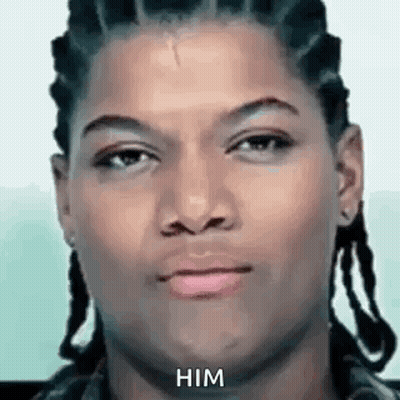 Man With Dreadlocks Saying Him GIF