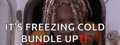 Man With Dreadlocks Saying It's Freezing Cold Bundle Up GIF