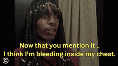 Man With Dreadlocks Saying Now That You Mention It GIF