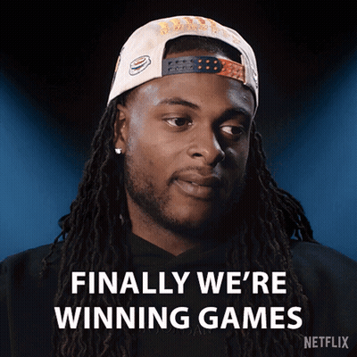 Man With Dreadlocks Saying We're Winning GIF