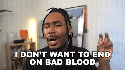 Man With Dreadlocks Says I Don't Want to End on Bad Blood