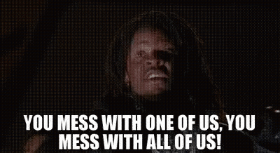 Man With Dreadlocks Shouting You Mess With Us GIF