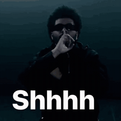 Man With Dreadlocks Shushing GIF