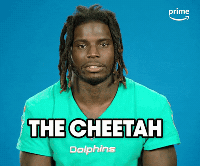 Man With Dreadlocks Wearing Cheetah Shirt GIF