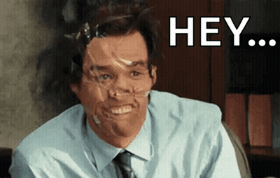 Man With Duct Tape Smiling Saying Hey GIF