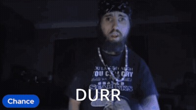 Man With Durr Word GIF
