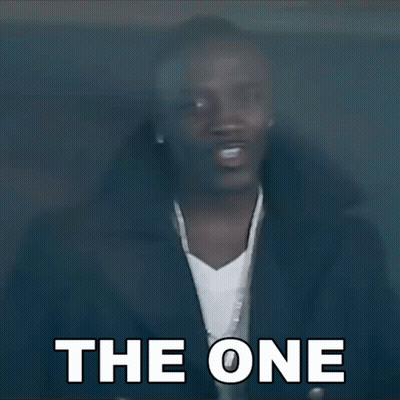 Man With Ear Buds And Jacket Says The One GIF