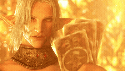 Man With Elf Ears Holding Card Saying 30 GIF