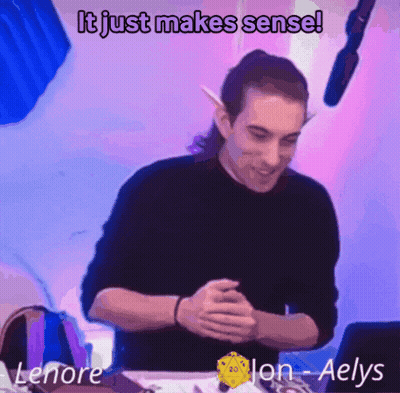 Man With Elf Ears Saying It Just Makes Sense GIF