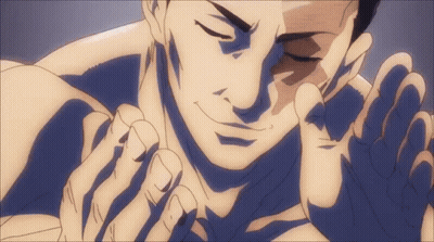 Man With Eyes Closed And Hands On Face GIF