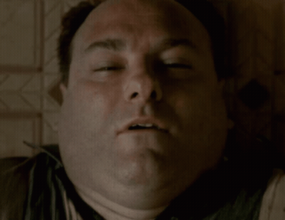 Man With Eyes Closed And Mouth Open GIF
