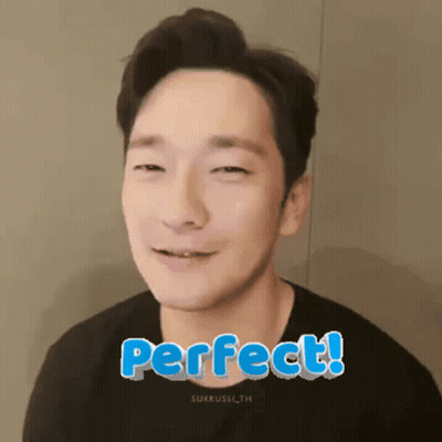 Man With Eyes Closed And Perfect On Face GIF