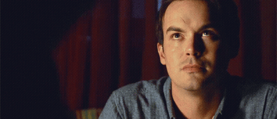 Man With Eyes Closed And Scar On Forehead GIF