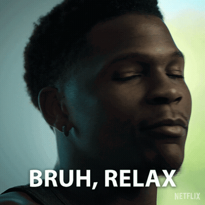 Man With Eyes Closed Bruh Relax GIF