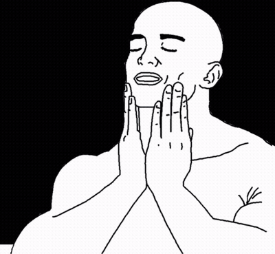Man With Eyes Closed In Front Of Money Pile Saying 100 GIF