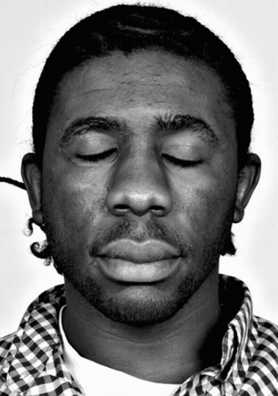 Man With Eyes Closed In Plaid Shirt GIF