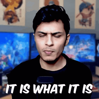 Man With Eyes Closed It Is What It Is GIF