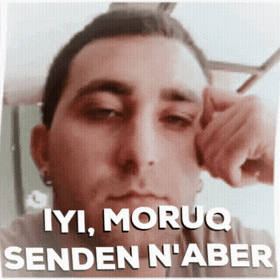 Man With Eyes Closed Iyi Moruq Senden N'Aber GIF