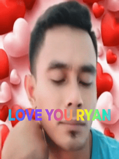 Man With Eyes Closed Love You Ryan GIF