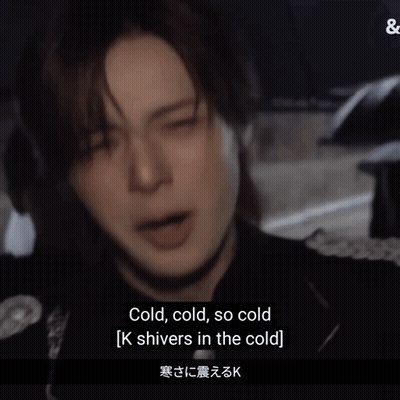 Man With Eyes Closed Saying Cold Cold So Cold GIF