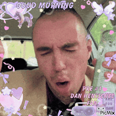 Man With Eyes Closed Saying Good Morning GIF