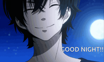 Man With Eyes Closed Saying Good Night GIF