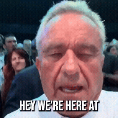 Man With Eyes Closed Saying Hey GIF
