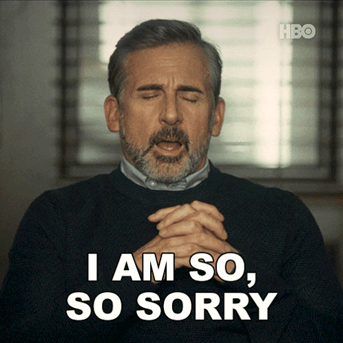 Man With Eyes Closed Saying I Am So So Sorry GIF